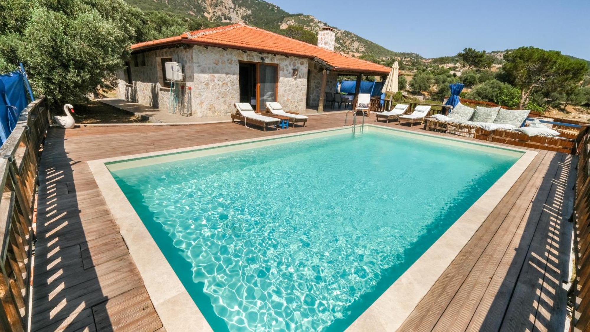 Likya House - Deniz Ve Doga Manzarali, Havuzlu Villa Patara Luaran gambar