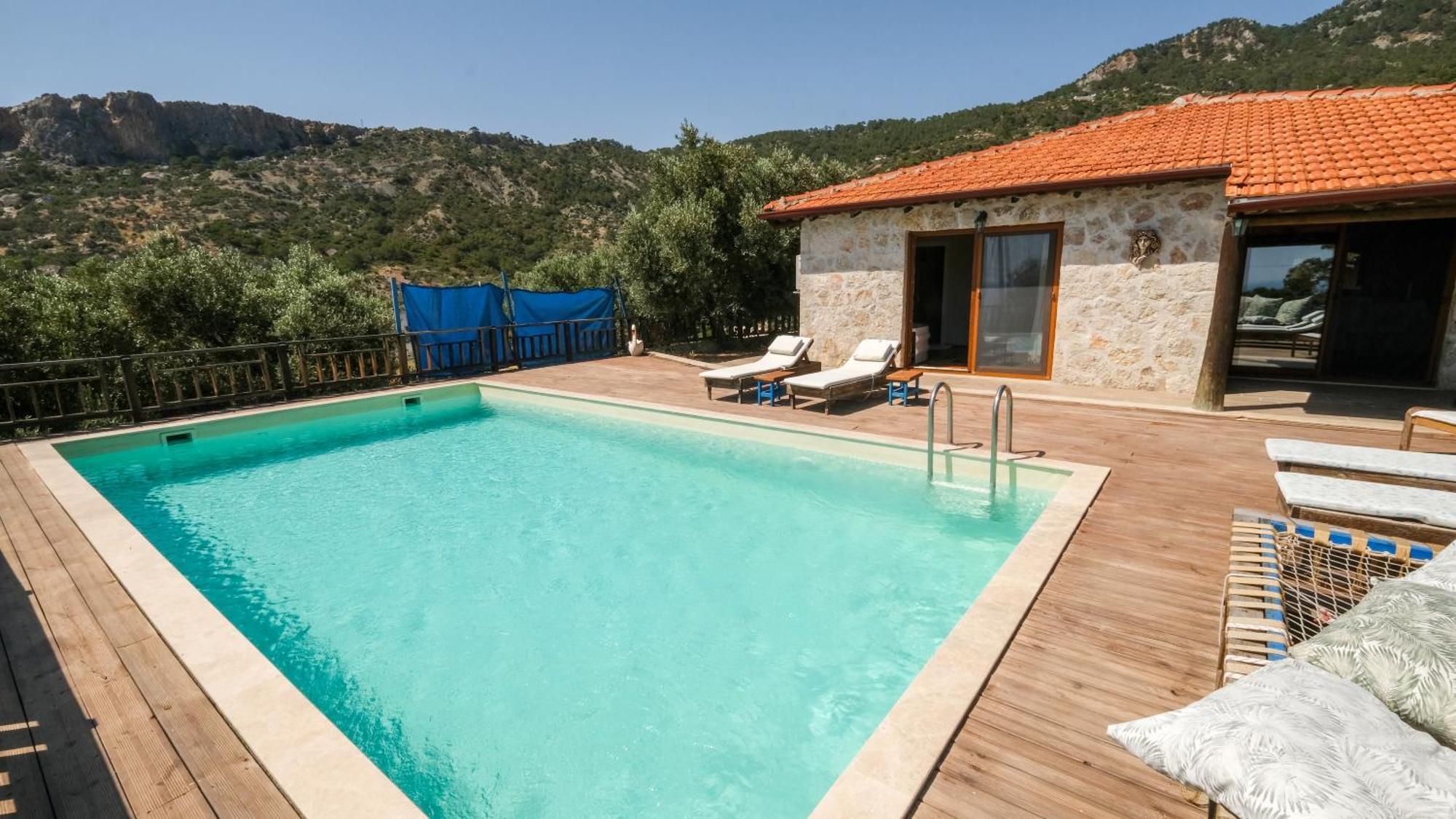Likya House - Deniz Ve Doga Manzarali, Havuzlu Villa Patara Luaran gambar