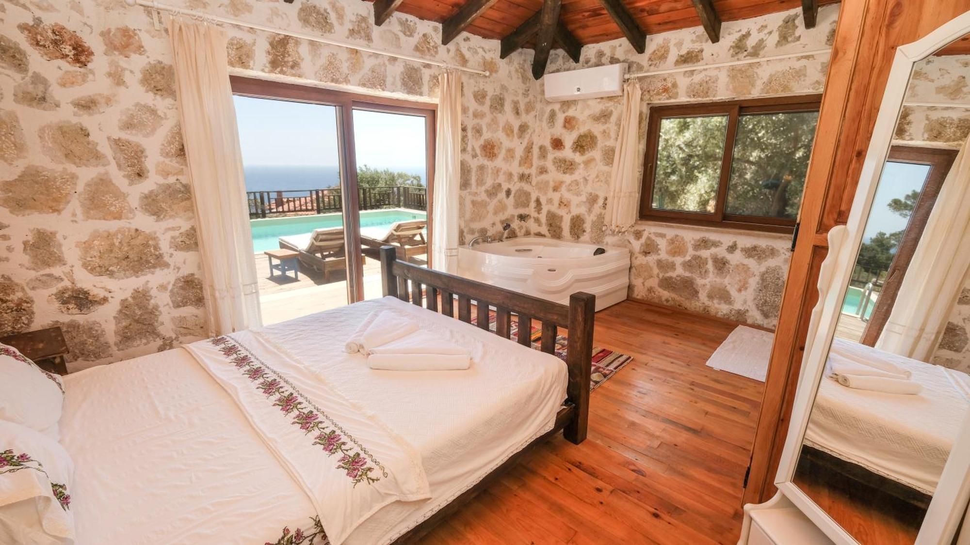 Likya House - Deniz Ve Doga Manzarali, Havuzlu Villa Patara Luaran gambar