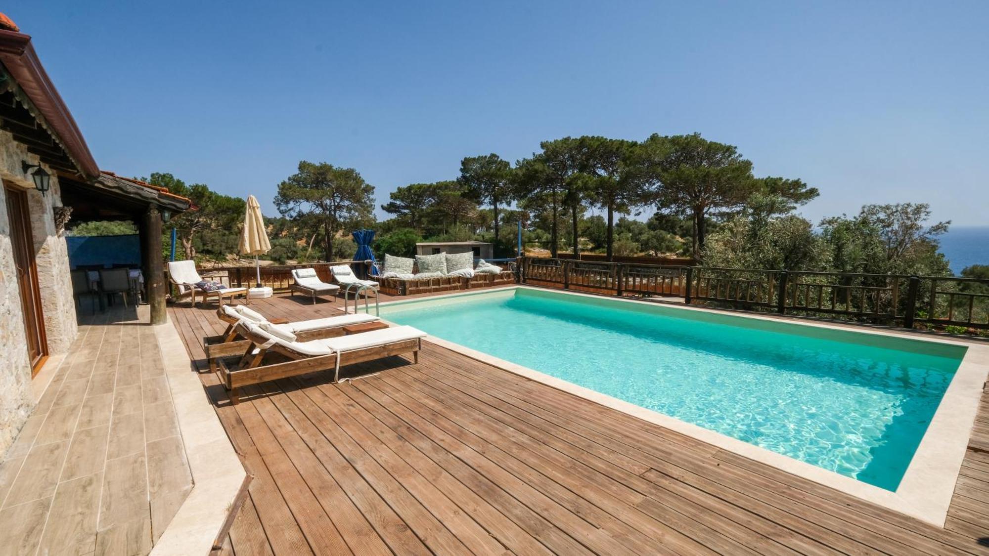 Likya House - Deniz Ve Doga Manzarali, Havuzlu Villa Patara Luaran gambar